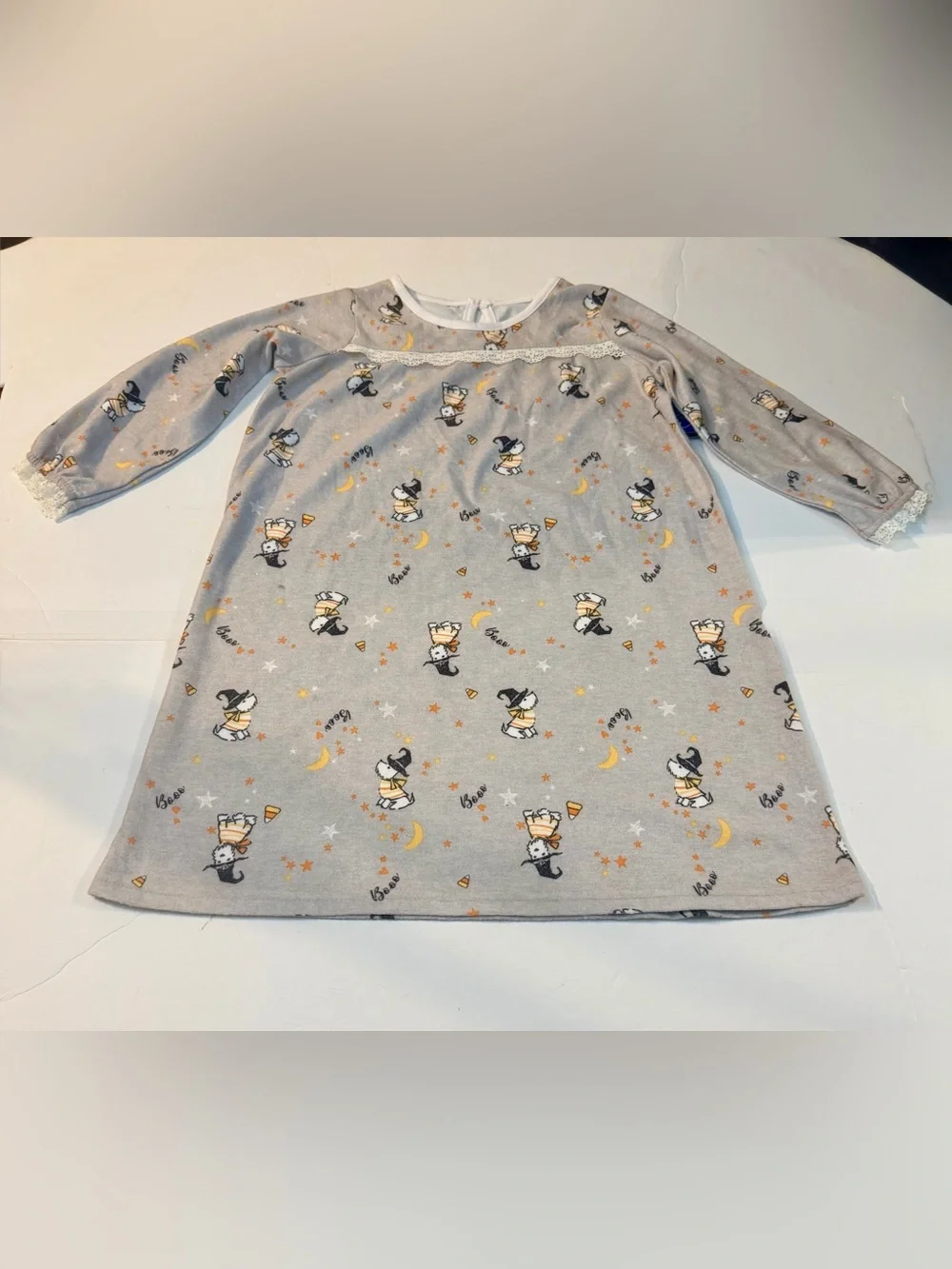 Laura Ashley Girls 2T Witch Scotty Halloween Nightgown NWT